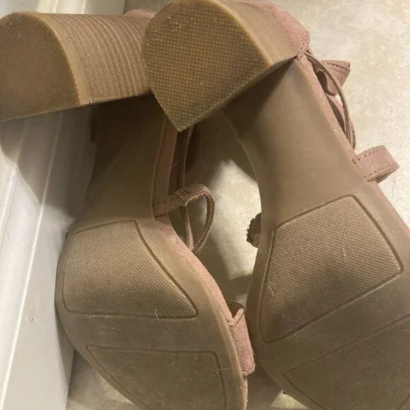 LC Lauren Conrad Walnut Women's High Heel Sandals - Picture 3 of 5